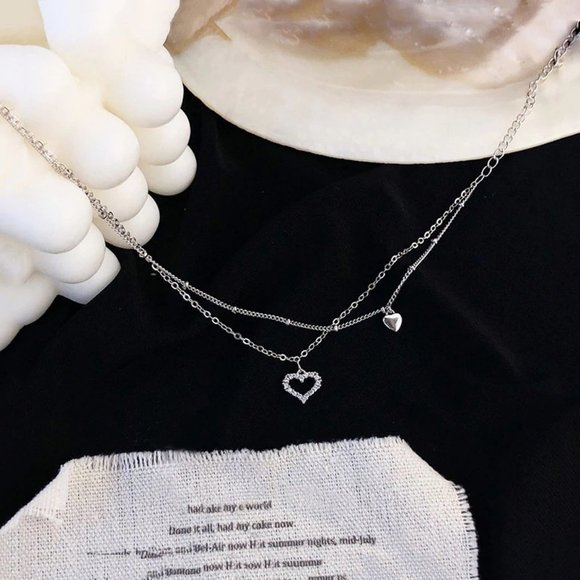 *NEW 925 Sterling Silver Diamond Heart Anklet - Picture 11 of 12